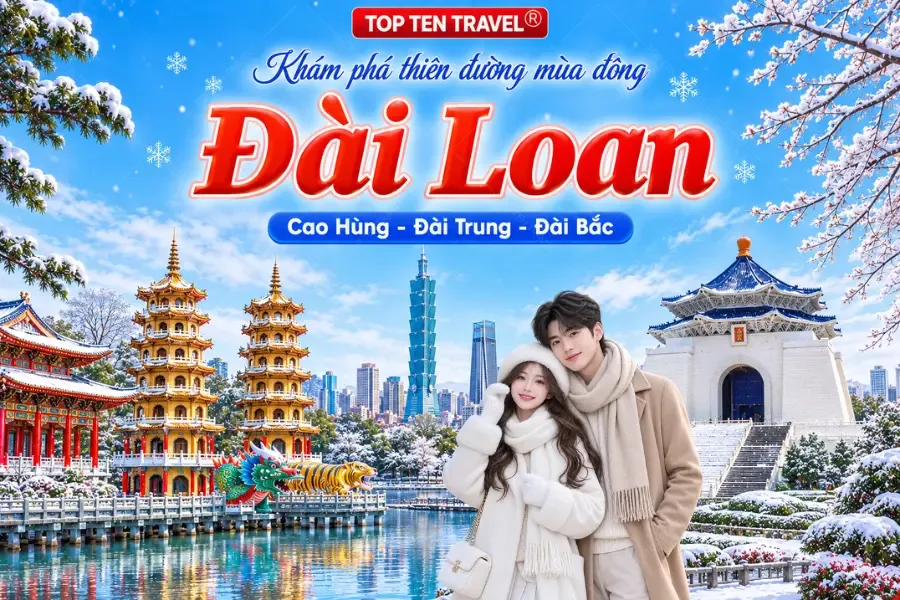 Tour Đài Loan Mùa Hè: Cao Hùng - Đài Trung - Đài Bắc 5N4D