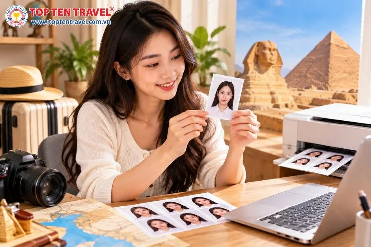 Du khách cần chuẩn bị ảnh 4x6 kèm theo hồ sơ xin visa Ai Cập