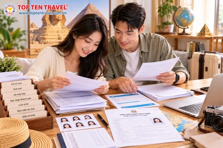 Tổng hợp các giấy tờ cần chuẩn bị khi xin visa Ai Cập